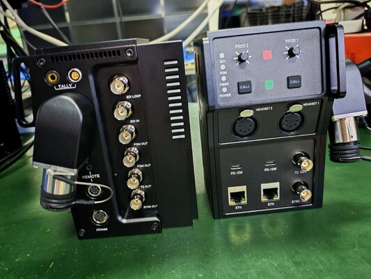 Китай Оптоволоконный конвертер камеры Tri-Level SYNC 12G SDI с генлоком, 4-проводной внутренней связью, IP-управлением, Tally, POE+ поставщик