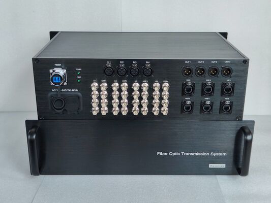 Китай 16 каналов 4K 12G SDI видеоволоконная система передачи с XLR Audio, сетью 10 ГБ, CNlinko Dual LC Fiber Connector поставщик