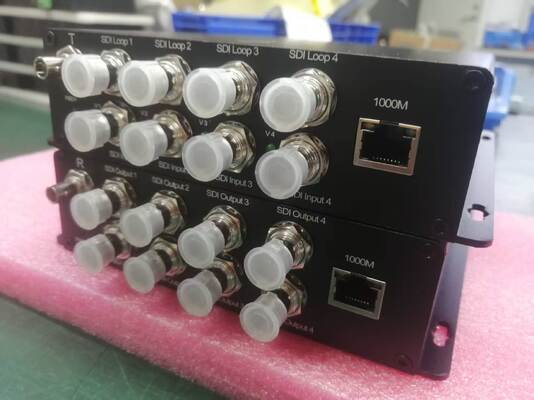 Китай 4x 3G SDI Входа с 1 ГБ Сетью Оборудование для Передачи Многосигнального Оптоволокна поставщик
