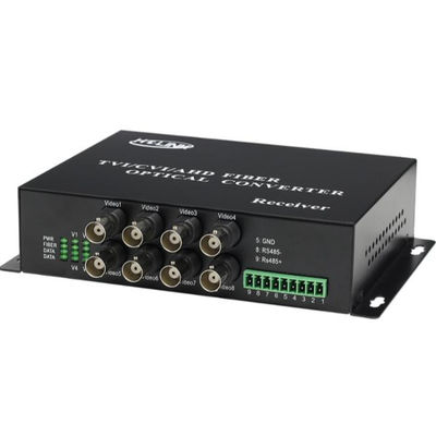 Китай AHD CVI TVI оптоволоконный передатчик, 8-CH 1080P видеооптический с обратными данными RS485 поставщик