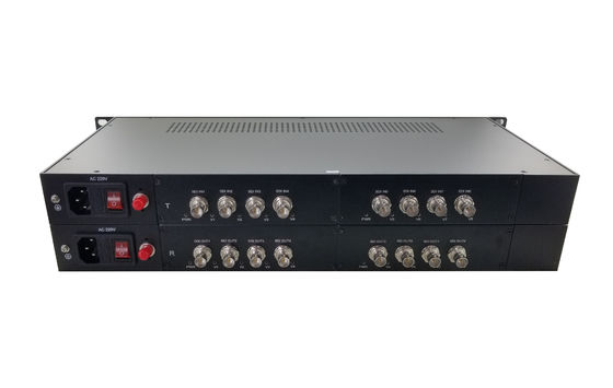 Китай Шасси Full HD 8 канал 3G-SDI видео Fiber Converter Single Mode FC порт одноволоконный поставщик