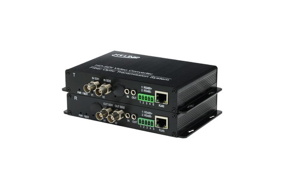 1 Обратный RS485 Data Hd Sdi To Fiber Optic Converter с 1-Ch форвард аудио поставщик