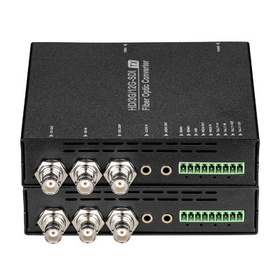 Многофункциональный 12G SDI Fiber Converter с выходом петли, Tally, RS232/485 Data, 3.5 Audio поставщик