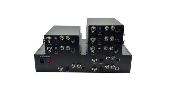 Multi-Functional 5CH 12G SDI to Ethernet Fiber Optic Converter With XLR Audio (Многофункциональный 5CH 12G SDI к Ethernet оптоволоконный конвертер с XLR аудио) поставщик