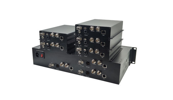 Multi-Functional 5CH 12G SDI to Ethernet Fiber Optic Converter With XLR Audio (Многофункциональный 5CH 12G SDI к Ethernet оптоволоконный конвертер с XLR аудио) поставщик
