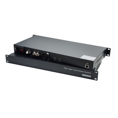 4CH 12G SDI оптоволоконный преобразователь с XLR аудио / HD-MI видео / Гигабитный Ethernet поставщик