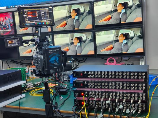 Конвертер из 12G SDI видео в волокно с 16 каналами и LC-коннектором для SMPTE и UHDTV поставщик