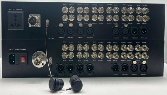 12 Channel 3G-SDI to Fiber Converter with 8CH XLR Audio, Lemo Connector, including Transmitter and Receiver поставщик