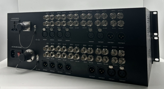 12 Channel 3G-SDI to Fiber Converter with 8CH XLR Audio, Lemo Connector, including Transmitter and Receiver поставщик