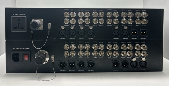 12 Channel 3G-SDI to Fiber Converter with 8CH XLR Audio, Lemo Connector, including Transmitter and Receiver поставщик