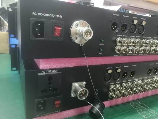 12-канальный конвертер 3G-SDI по оптоволокну + 8-канальный XLR балансный аудио, с разъемом оптоволокна SMPTE для передачи поставщик
