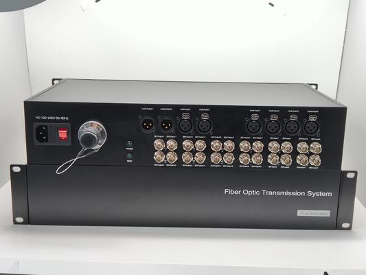 12-канальный конвертер 3G-SDI по оптоволокну + 8-канальный XLR балансный аудио, с разъемом оптоволокна SMPTE для передачи поставщик