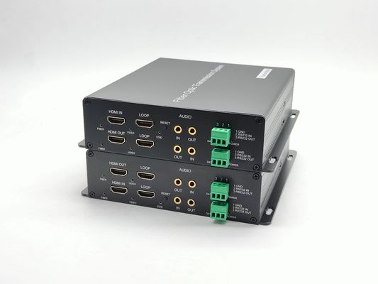 Bidirectional 4K30Hz HD-MI Video to Fiber Converter With 3.5mm Audio, RS485/RS232 Data поставщик