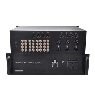 Система передачи видеоволокна 12G SDI с аудио XLR, сетью, CNlinko Dual LC Fiber Connector поставщик