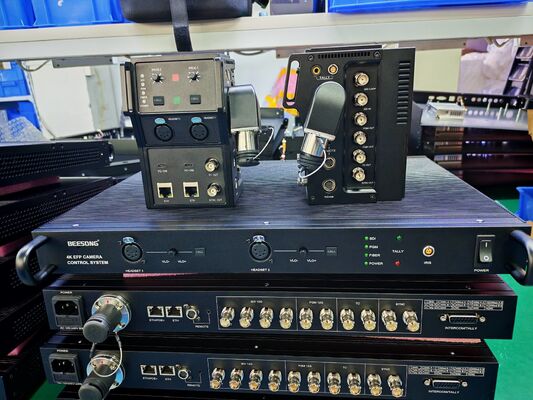 Оптоволоконный конвертер камеры Tri-Level SYNC 12G SDI с генлоком, 4-проводной внутренней связью, IP-управлением, Tally, POE+ поставщик