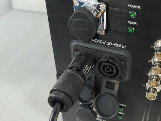 16 каналов 4K 12G SDI видеоволоконная система передачи с XLR Audio, сетью 10 ГБ, CNlinko Dual LC Fiber Connector поставщик