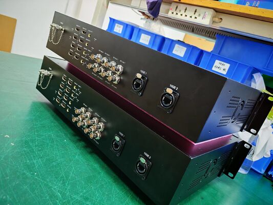 2-канальная двунаправленная система передачи видео 4K 12G SDI по оптоволокну с HDMI 4K60, сетью 10 Гбит, двойным оптоволоконным разъемом ST поставщик