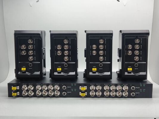 2x Двунаправленный 12G SDI видео с удаленным управлением Lanc, 8-контактным удаленным управлением, оптоволоконный конвертер Vmount поставщик