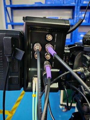 2x Двунаправленный 12G SDI видео с удаленным управлением Lanc, 8-контактным удаленным управлением, оптоволоконный конвертер Vmount поставщик