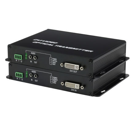 Горячая продажа DVI-передатчик 1ch RS232 Данные DVI цифровое видео на волоконно-оптический преобразователь медиа поставщик