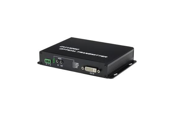 Горячая продажа DVI-передатчик 1ch RS232 Данные DVI цифровое видео на волоконно-оптический преобразователь медиа поставщик