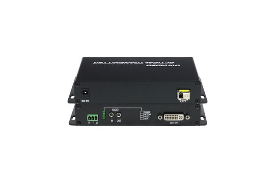 Горячая продажа DVI-передатчик 1ch RS232 Данные DVI цифровое видео на волоконно-оптический преобразователь медиа поставщик