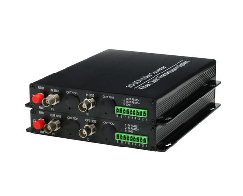 2 канала HD SDI на оптоволоконный преобразователь с встроенным аудио + 1 Ch Reverse RS485 Data Hd-sdi Video Transmitter поставщик