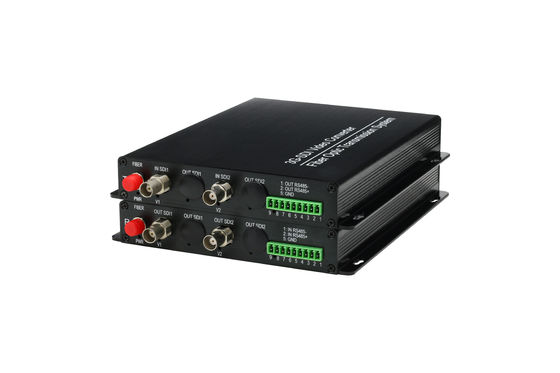 2 канала HD SDI на оптоволоконный преобразователь с встроенным аудио + 1 Ch Reverse RS485 Data Hd-sdi Video Transmitter поставщик