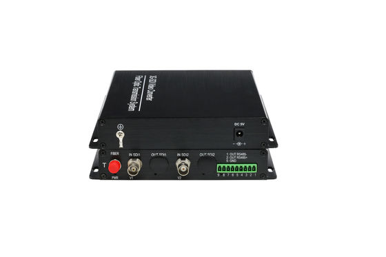 2 канала HD SDI на оптоволоконный преобразователь с встроенным аудио + 1 Ch Reverse RS485 Data Hd-sdi Video Transmitter поставщик