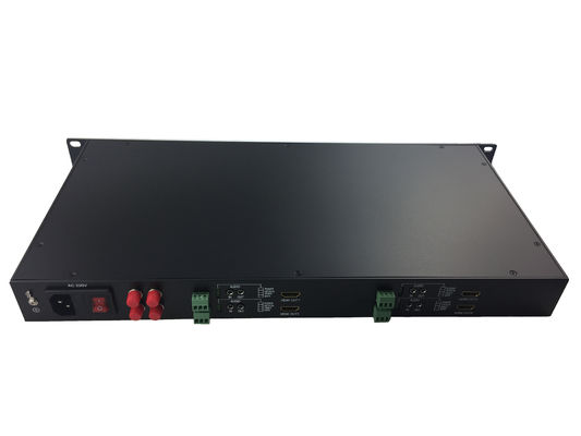 1080p/60hz HDMI видео Fiber Converter с RS485 / RS232 / оптическим аудиоприемником 5V3A Сила поставщик