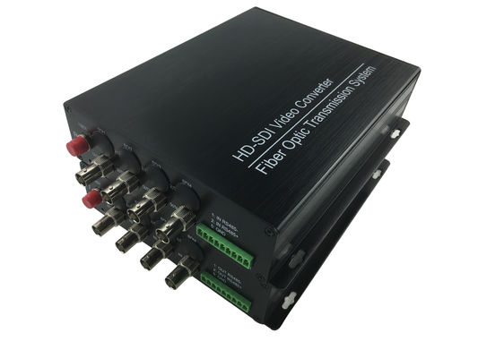 5VDC мощность4 каналы HD SDI на волоконный конвертер 1.485Gb / s Скорость передачи данных оптический волоконный передатчик поставщик
