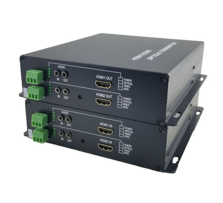 2-канальный HDMI волоконно-оптический CCTV FULL HD видеоконвертер 1080p HDMI волоконно-оптический аудиопередатчик и приемник поставщик