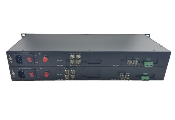 1 / 2 / 4 / 8 / 16 Ch HD SDI To Fiber Converter Встроенный с 485 / 232 / 422 данными поставщик