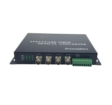 HD-CVI / AHD / TVI Fiber Video Converter 4-канальный оптоволоконный одномодный / многомодный поставщик