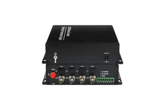 HD 4-канальный RS485 3G SDI волоконный видеопередатчик использует цифровую оптическую передачу + передний / обратный аудио поставщик