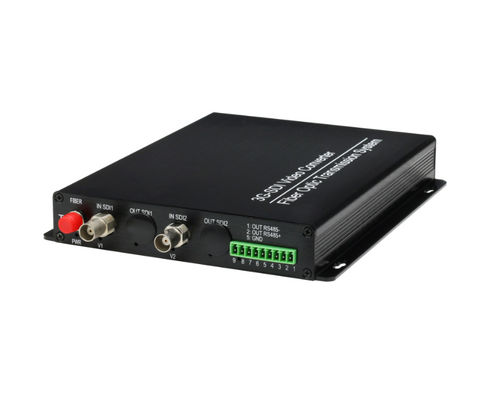 HD 2-канальный RS485 3G SDI волоконный видеопередатчик использует цифровую оптическую передачу + передний / обратный аудио поставщик