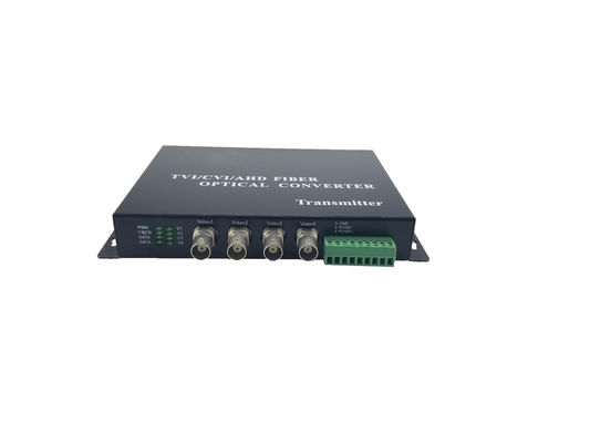 AHD CVI TVI 4-CH 720P 960P видеоволоконно-оптический передатчик с обратными данными RS485 поставщик