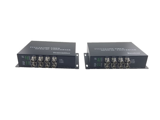 OEM 8ch 1080P AHD CVI TVI видео оптоволоконный преобразователь расширитель HD CCTV сигналов, с обратными rs485&RS422&RS232 данных, 20 км поставщик