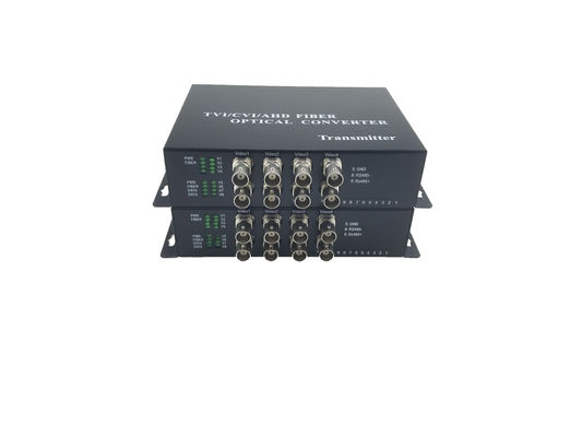 OEM 8ch 1080P AHD CVI TVI видео оптоволоконный преобразователь расширитель HD CCTV сигналов, с обратными rs485&RS422&RS232 данных, 20 км поставщик