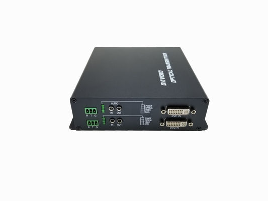 CE, RoHS Compliant 1080P/60Hz 2-канальный DVI на волоконный видеорасширитель через однорежимные волокна с LC ((SFP)) Волоконный порт поставщик