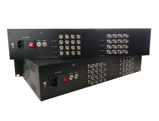 32CH 720P 960P 1080p HD 1080p CVI/TVI/AHD с передачей данных RS485 Преобразователь видео / оптический передатчик поставщик