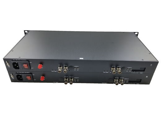 RACK Full HD однорежимный 4-канальный HD SDI передатчик видео на волоконный преобразователь с данными RS485 поставщик
