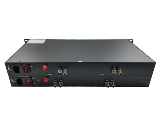 Rack Full HD однорежимный 4-канальный HD SDI передатчик видео на волоконный преобразователь поставщик