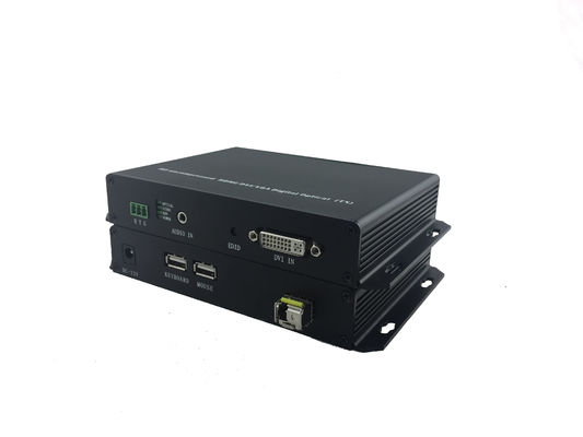 2-канальный 1080P/60Hz беспотерие Dvi-волоконный преобразователь кабельный одномодный с KVM аудио поставщик