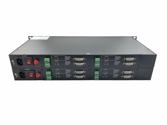 Rack 1080P/60Hz Lossless Dvi To Fiber Video Converter Передатчик-приемник Одноядерный приемник 4-канальный поставщик