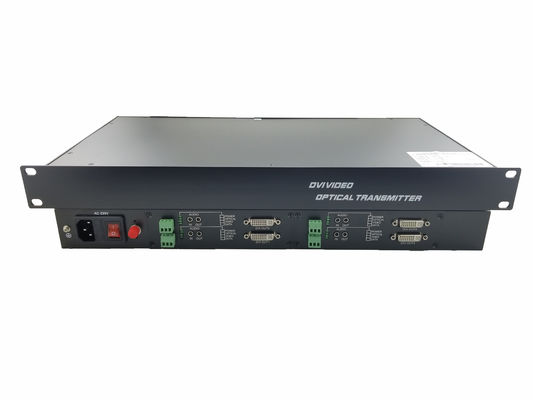 Rack 1080P/60Hz Lossless Dvi To Fiber Video Converter Передатчик-приемник Одноядерный приемник 4-канальный поставщик