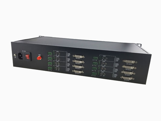Решетка 1080P/60Hz Беспотерянный Dvi видеоволоконный преобразователь Передатчик-приемник Одноядерный приемник 8-канальный поставщик
