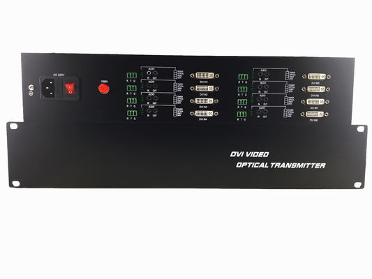 Решетка 1080P/60Hz Беспотерянный Dvi видеоволоконный преобразователь Передатчик-приемник Одноядерный приемник 8-канальный поставщик