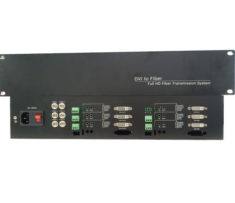 Rack 1080P/60Hz 6 ядра 6 каналов 6 данных 6аудио Беспотеря Dvi видеоволоконный преобразователь Передатчик приемник поставщик