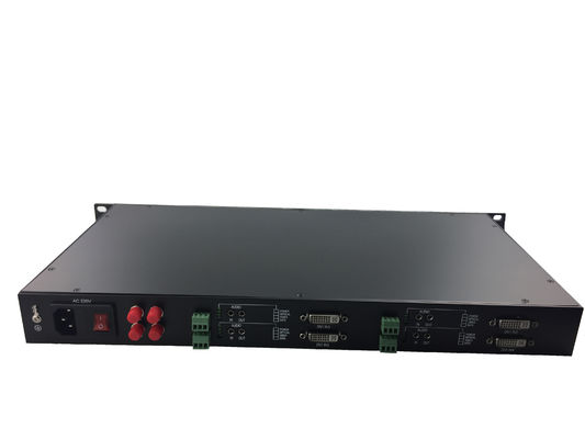 Rack 1080P/60Hz 4 ядра 4 каналы 4 данные 4аудио Lossless Dvi видеоволоконный преобразователь Передатчик приемник поставщик